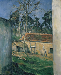 Cezanne / Courtyard of a Farm in Auvers by klassik art