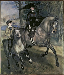 Renoir / Rider in Bois de Boulogne by klassik art