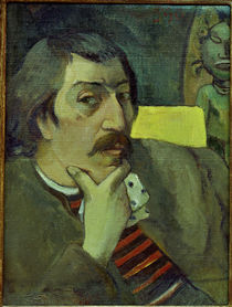 Self-Portrait with Idol / P. Gauguin / Painting 1891 by klassik art