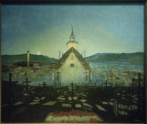H.Sohlberg, Nacht (Kirche in Røros) von klassik art