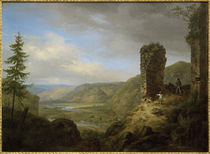 C.Morgenstern, Aussicht von der Ruine schloss Böckelheim von klassik-art