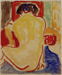 E.L.Kirchner, Gelber Rückenakt von klassik art