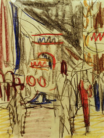 Ernst Ludwig Kirchner, Street scene by klassik art