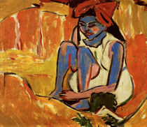 E.L.Kirchner, Blaues Mädchen in Sonne von klassik art