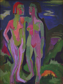 E.L.Kirchner / Two Nudes in a Landscape by klassik art