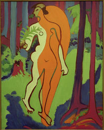E.L.Kirchner / Nude in Orange and Yellow by klassik art