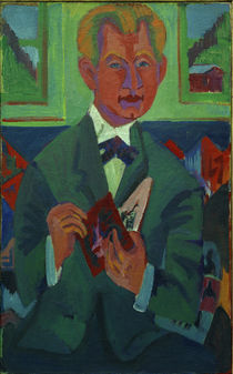 Edwin Redslob / Painting by E.L.Kirchner by klassik art