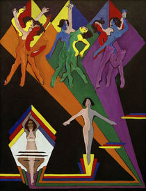 E.L.Kirchner, Tanzende Mädchen von klassik art
