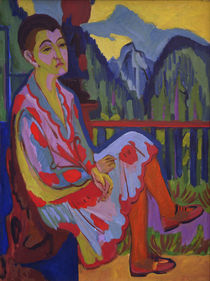 E.L.Kirchner, Sitzende Dame (Erna K.) von klassik art