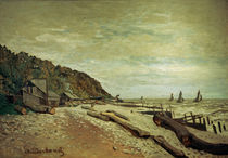 Monet / Wharf in Honfleur / Painting by klassik art