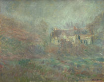 C.Monet, Häuser in Falaise im Nebel von klassik art