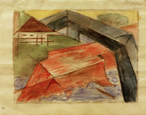 Marc / House and bridge / 1913/14 by klassik art