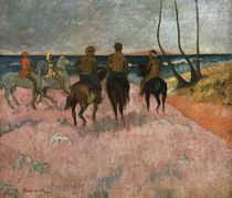 P. Gauguin, Reiter am Strand von klassik art