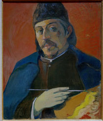 Gauguin / Selbstporträt mit Palette von klassik art