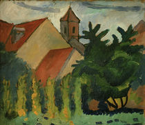 August Macke / Church in Kandern by klassik art