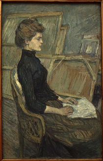 H. de Toulouse-Lautrec / Woman in Studio by klassik art
