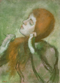 Edgar Degas, Frau beim Kämmen von klassik art
