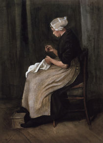 v. Gogh / Seamstress from Scheveningen/1881 by klassik art