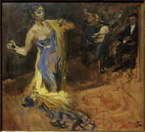 M. Slevogt, Skizze zu Marietta di Rigardo / Marietta tanzend mit zwei Musizierenden von klassik art