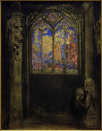 O. Redon, Kirchenfenster by klassik art