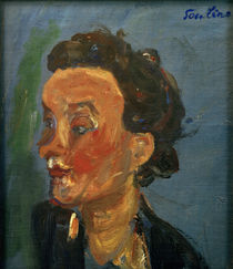 Ch. Soutine, Young Englishwoman in Blue / painting, c. 1937 by klassik-art