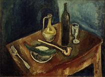 Ch. Soutine, Still life with pipe / painting by klassik art