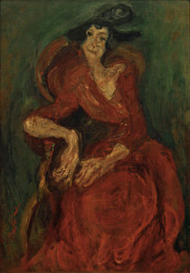 Ch. Soutine, Woman in red / painting by klassik art
