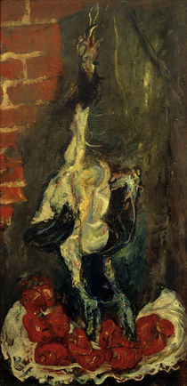 Ch. Soutine, Plucked Chicken and Tomatoes / painting 1924 by klassik art