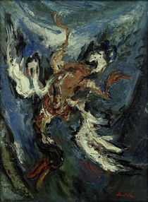 Ch. Soutine, Duck on blue background / painting 1925 by klassik art