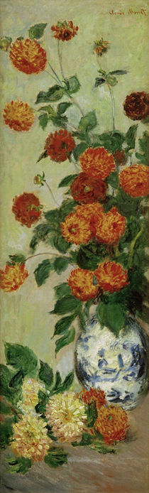 Claude Monet, Dahlien von klassik art