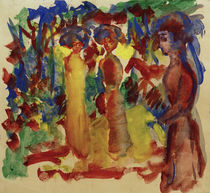A.Macke, Frauen beim Spaziergang, 1913 von klassik art