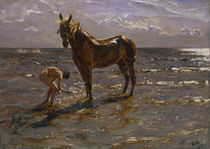 V.A.Serow, Baden des Pferdes by klassik art