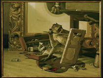 Kritiker, Gemälde von Gabriel von Max von klassik art