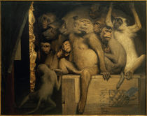 Gabriel von Max, Monkeys as art critics by klassik art