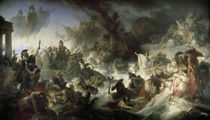 Sea Battle of Salamis / Kaulbach/1862/64 by klassik art