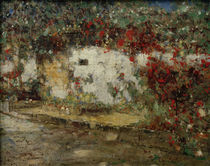Cemetery Wall in Waimar / C. Rohlfs / Painting 1899 by klassik art
