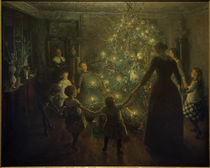 Happy Christmas / V. Johansen / Painting, 1891 by klassik art