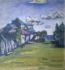 V.Kandinski / Landscape with buidlings by klassik art