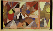 Paul Klee, Berglandschaft, AquarellGouache von klassik art