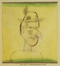 Paul Klee, Komische Figur ... Volksstück von klassik art