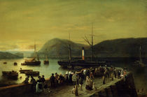 The Sidewheeler / W.Krause / Painting, 1845 by klassik-art