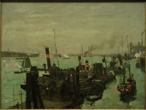 Hamburg Harbour / U.Hübner / Painting, 1909 by klassik art