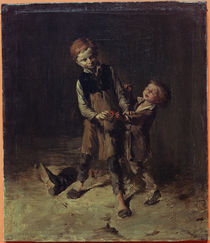 Shoemaker's Boys Fighting / W. Busch / Painting c.1875 by klassik art