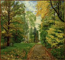 Path in the Autumn / P. Franck / Painting, 1941 by klassik art