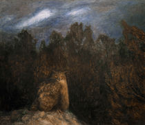 The Owl in the Forest / B.Liljefors / Painting, 1895 by klassik art