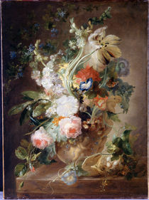 Jan van Huysum (Nachahmer), Blumenstrauss in einer Vase von klassik art