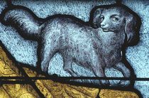 La Ferté-Bernard, Hund / Glasmalerei 15. Jh von klassik art
