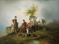W.A.Meyerheim, Fütterungszeit by klassik art