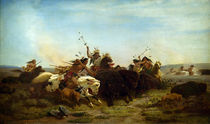 Wimar / Buffalo Hunt / Painting / 1861 by klassik art