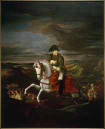 Napoleon I. , Reiterbildnis / Gemälde von H.u.F.Olivier von klassik art